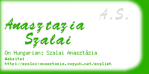 anasztazia szalai business card